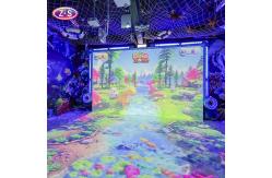 China Joyful Beach Interactive Game L Shaped Projection Screen For Exhibition Halls supplier