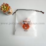 Translucent PE EVA Drawstring Plastic Pouches For Towels Socks for sale
