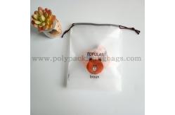 China Translucent PE EVA Drawstring Plastic Pouches For Towels Socks supplier