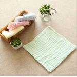 China Baby face towel 6 layer 100% cotton washing gauze baby bibs handkerchief 30x30cm manufacturer