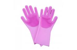 China Multifunctional Silicone Rubber Brush Gloves Heat Insulated For Dishwasher supplier