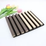 Wooden Grain Acoustic Fluted Panel Board Soundproof For Interior Decoration for sale