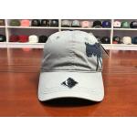 customized polyester worn out black and white metal buckle Animal  printed logo baseball caps hats for sale