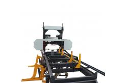 China Gasoline Engine Band Saw Horizontal Wood Cutting Automatic Portable Sawmill supplier