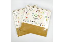 China Kraft Board Cute Desk Calendar , Personalised Table Calendar For Exam Count Down supplier