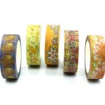 Japanese Style Gummed Glitter Washi Tape For Home Deco for sale