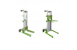 China Manual Material Lift Portable Hand Winch Lifter Stacker Manual Lift supplier
