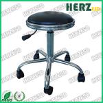PU Leather Round ESD Safe Chairs High Bar Stools With Footrest for sale