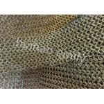Interior Design Metal Round Ring Mesh Curtain With SS Eletroplating