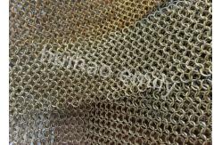 China Interior Design Metal Round Ring Mesh Curtain With SS Eletroplating supplier