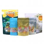 Free Sample Premium Food Stand Up Pouch With Window , Zipper Resealable Bag for sale