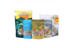 China Free Sample Premium Food Stand Up Pouch With Window , Zipper Resealable Bag supplier