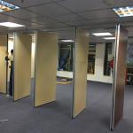85mm Thickness Removable Wooden Partition Wall / Folding Room Partitions for sale