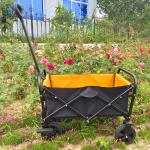 Collapsible Luggage Hand Trolley PVC Wheels Outdoor Folding Mini Camping Cart for sale