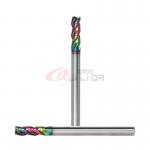 Solid Micrograin Carbide Aluminium End Mill 3 Flutes U Shaped 4mm 1/8 Inch for sale