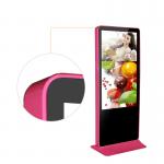 55 Inch Free Standing Digital Signage 4g / Wifi Network Support Optional Color for sale