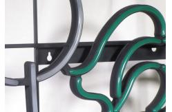 China Play Badminton PVC Leon Sign White Green Color supplier