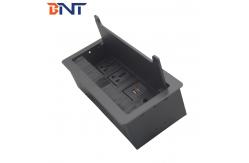 China Factory Wholesale Office Furniture Brush Cover Desktop Socket Hidden In Desk Table supplier