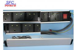 China Standard Ground 12 UK Outlet European Power Strip Exterier Earth Wire With Switch supplier