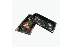 China Take Out Rectangular Food Packaging Serving Sushi Tray With Lid supplier