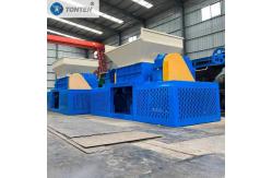 China High Capacity Durable Build Double Shaft Shredder For Wood Processing Industry supplier