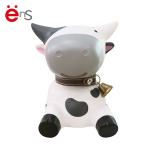 PVC Cow Plastic Piggy Bank Toy Lovely For Money Saving OEM ODM for sale