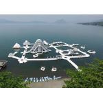 Lake Inflatable Floating Water Park Equipment , Inflatable Water Games for sale