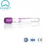 Siliconized Purple Cap K3 EDTA Vacutainer Tubes, PET Tube, 13mm*75mm for sale