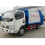 5.5 Cbm Fuel Type Trash Dump Truck Garbage Collection Truck With Rear Loader for sale