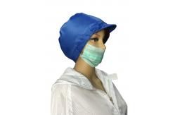 China Breathable Re Useable ESD Safe Clothing ESD Hat 5x5 Cm Top Mesh Window supplier