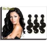 Unprocessed 6A+ Virgin Malaysian Hair Body Wave Natural Black for sale
