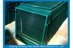 China Customized Dark Green Welded Mesh Fence Gate For Private Yard and Garden supplier