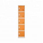 5 Doors Structure Steel Wardrobe Locker For Home / Office for sale