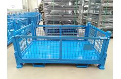 China Customized Collapsible Pallet Cages With Padlock Locking System supplier