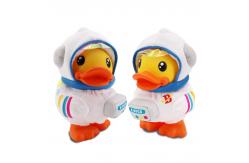 China Spray Painting Plastic Piggy Bank Toy Non Phthalate PVC Yellow Piggy Bank Duck supplier
