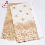 Pretty And Colorful Floral Embroidered Lace Fabric For Evening Dresses for sale