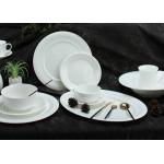 Wear Resistant Emboss Bone China Dinnerware Set 40 Pieces