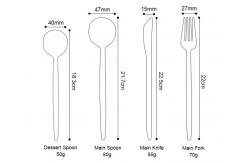 China Kitchen Matte Gold Silverware Set With Black Handle supplier