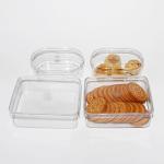 Custom PS PET Material Transparent Plastic Biscuit Container Box FDA for sale