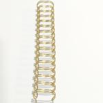 Golden Spiral Wire Double Ring Loop Binding Wire 5/8 Inch For Loose Leaf Notebooks for sale