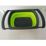 Cooking Drain Basket Silicone Kitchen Tools For Washing Vegetable / Fruit for sale
