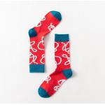 New style trendy men's socks knitting pattern autumn and winter tube socks cotton knee high socks for sale