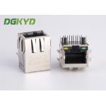 Right Angle CAT6 RJ45 Modular Connector With Transformer For Monitor for sale