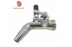 China Homebrew Beer Keg Faucet , Flow Control Beer Faucet With Forward Sealing supplier