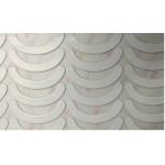 White PTFE Computer Mouse Feet Backed With Double Sided Adhesive Tape
