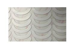 China White PTFE Computer Mouse Feet Backed With Double Sided Adhesive Tape supplier