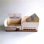 Eco Friendly Kraft Paperboard Box , Foldable Counter Display Box For Chocolate for sale