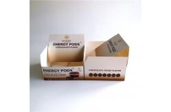 China Eco Friendly Kraft Paperboard Box , Foldable Counter Display Box For Chocolate supplier