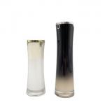 Luxury Acrylic Cosmetic Packaging Airless Bottle 50ml 100ml With Leaf Shape Nozzle for sale