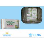 Water Based Adult Baby Wipes For Sensitive Skin / Disposable Wet Tissue Wipes for sale